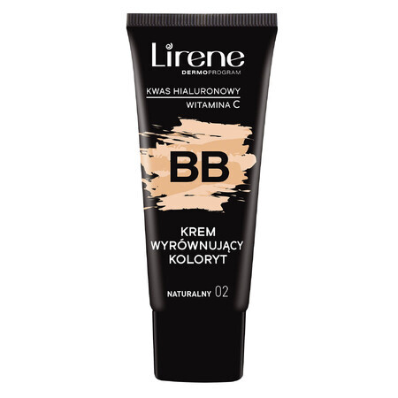 Lirene BB, Cremă de nivelare a culorii, 02 natural, 30 ml