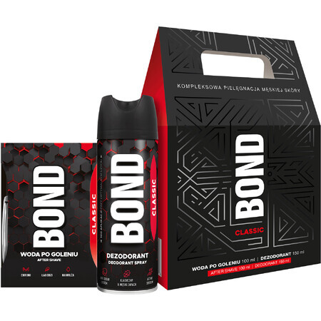 Bond Classic set, aftershave, 100 ml + desodorante, 150 ml