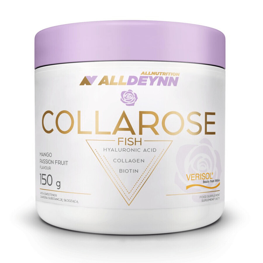 Allnutrition Alldeynn CollaRose Pescado, sabor mango-maracuyá, 150 g