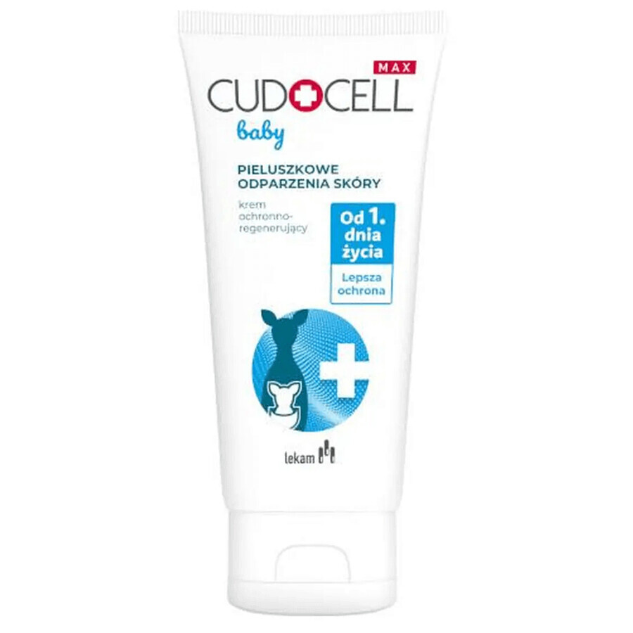 Cudocell Max Bebé, crema protectora y regeneradora para la dermatitis del pañal, desde el primer día, 40 g