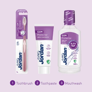 Jordan Clinic Protector de encías, cepillo de dientes, ultrasuave, 1 pieza
