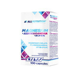 Allnutrition Magnesio + Ashwagandha + B6 (P-5-P), 100 cápsulas