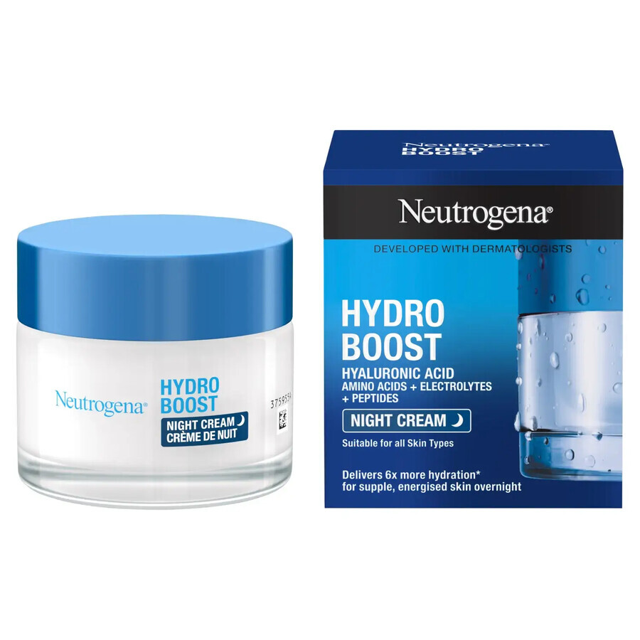 Neutrogena Hydro Boost, mascarilla-crema hidratante de noche, 50 ml