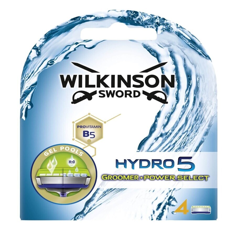 Wilkinson Sword Hydro5 Groomer 4in1, vervangbare inzetstukken, 4 stuks