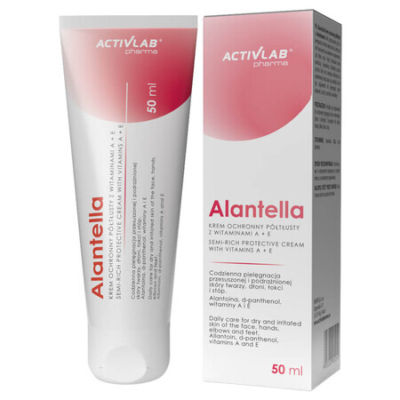 ActivLab Pharma Alantella, halfvette beschermende crème met vitamine A+E, 50 ml