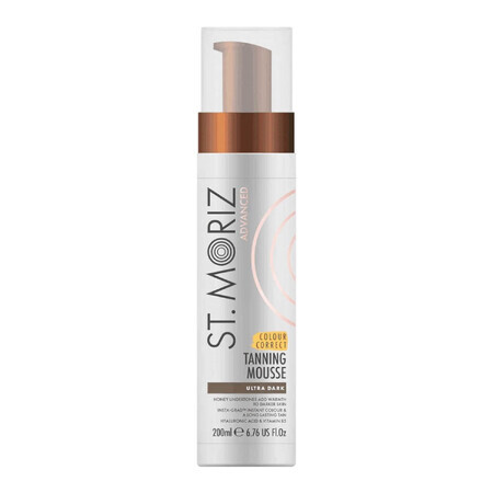 St. Moriz Advanced Pro, Spumă de bronzare cu efect de corecție a culorii, ultra-închis, 200 ml