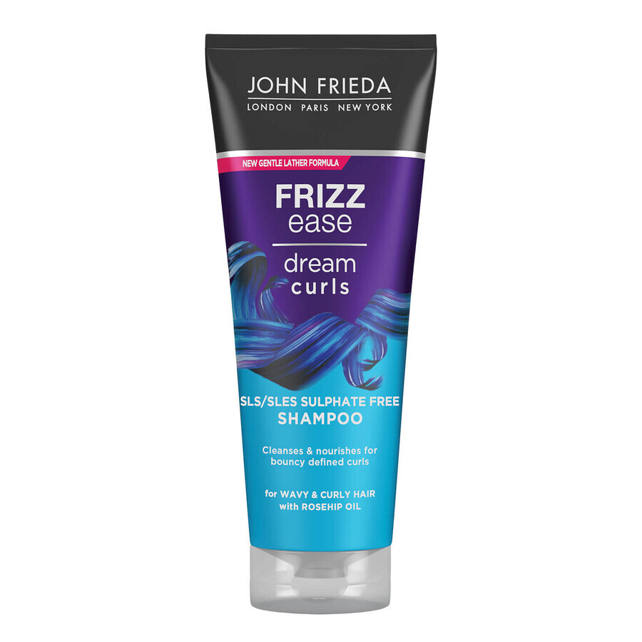 John Frieda Frizz-Ease, champú para cabello rizado, Rizos de ensueño, 250 ml