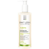 Iwostin Purritin, gel limpiador facial activo, pieles grasas y con tendencia acneica, 300 ml