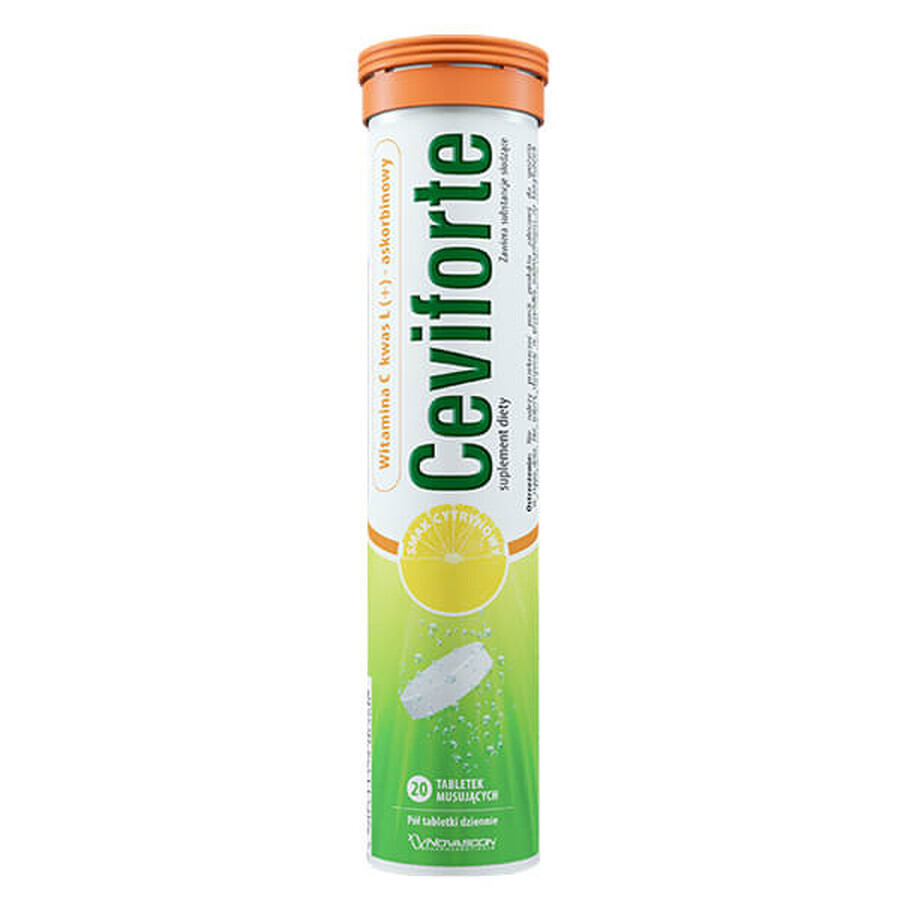 Ceviforte, vitamina C 1500 mg, 20 comprimidos efervescentes