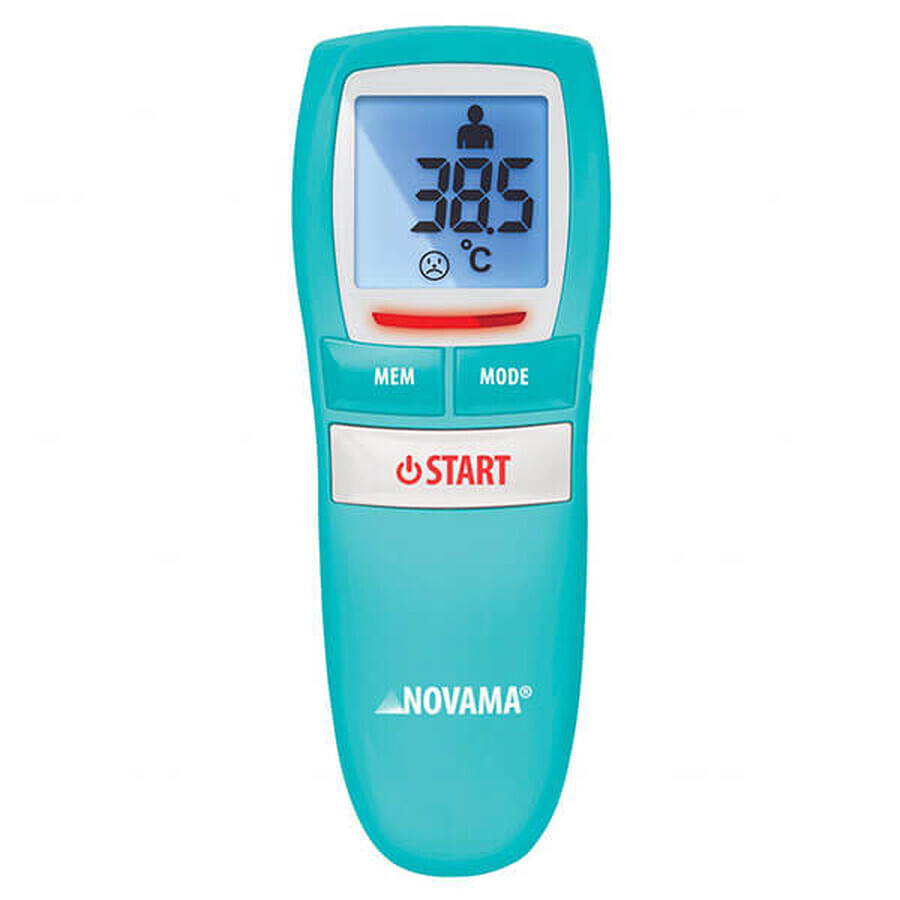 Novama Free NT17, non-contact thermometer, Aquamarine