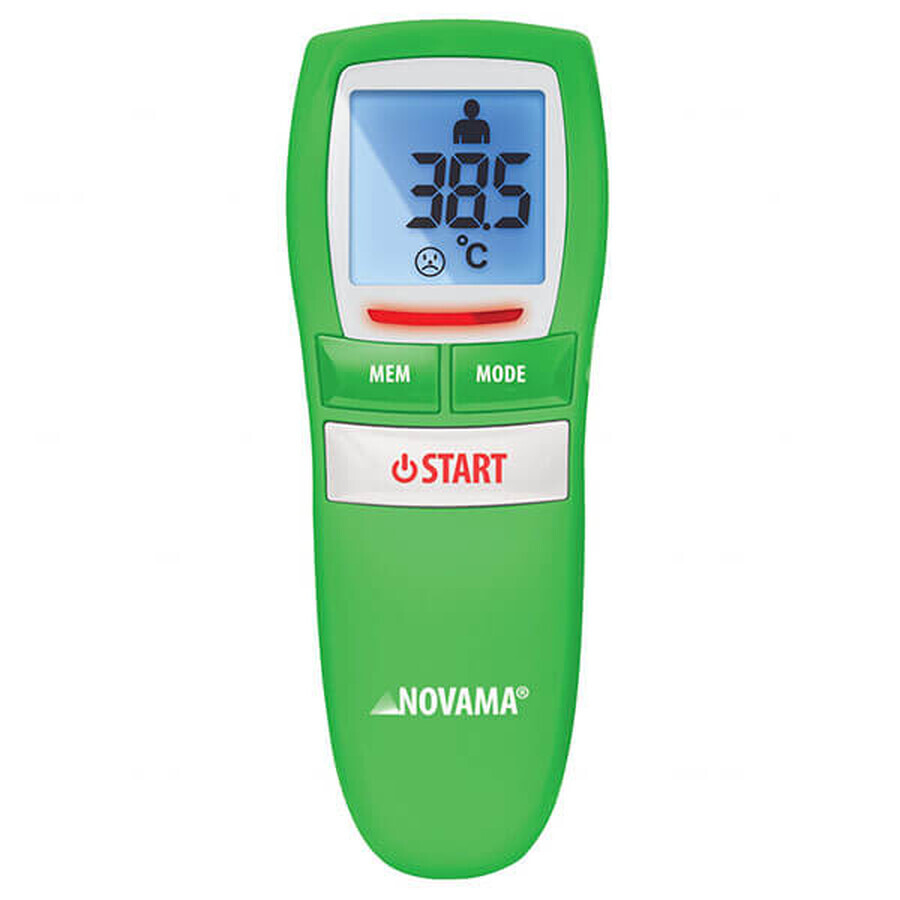 Novama Free NT17, non-contact thermometer, fresh green