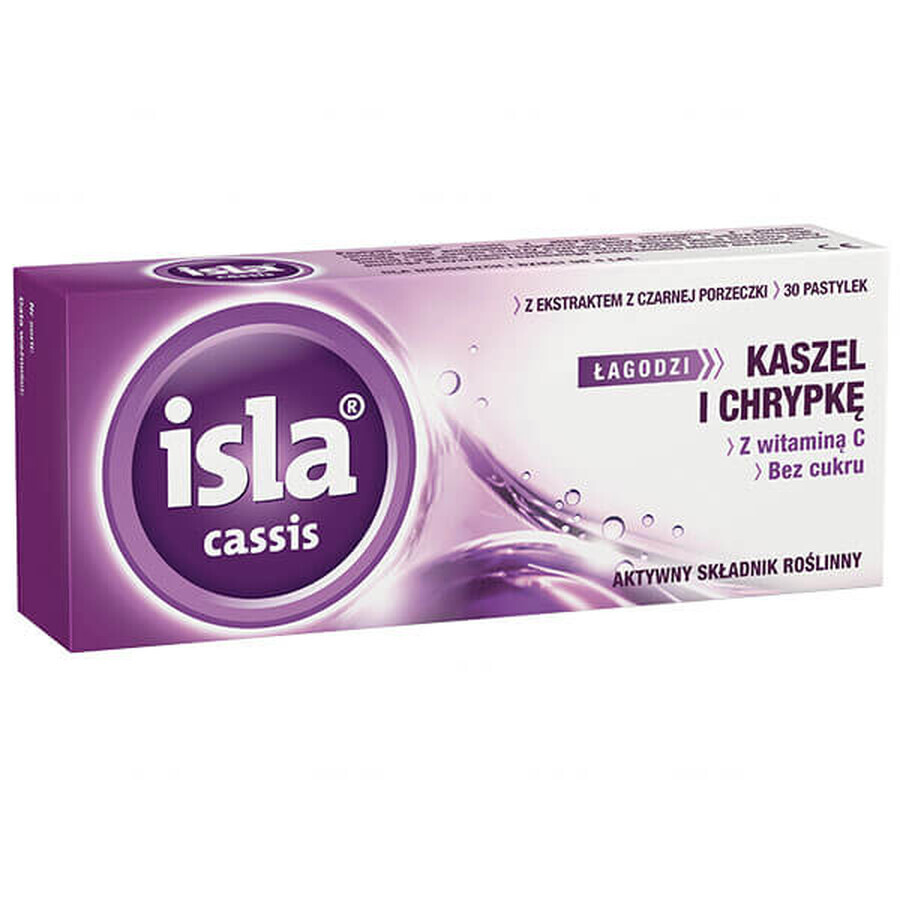 Isla Cassis met zwarte bessenextract, 30 zuigtabletten