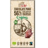 Chocolate negro ecológico 56% cacao, 100g, Pronat