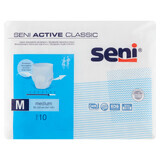 Seni Active Classic, calzoncillos absorbentes, Mediano, 80-110 cm, 10 unidades