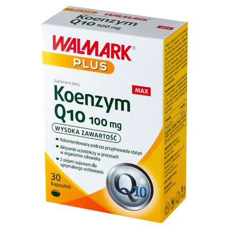 Walmark Coenzima Q-10 Max 100 mg, 30 cápsulas