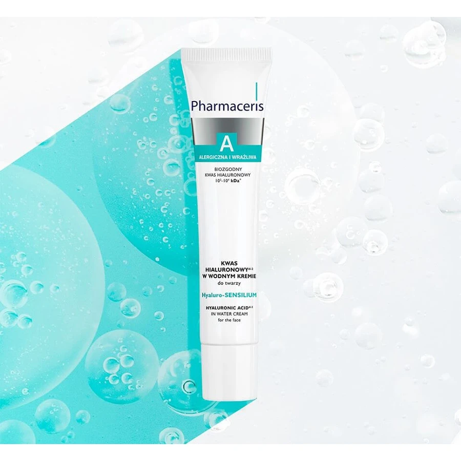 Pharmaceris A Hyaluro-Sensilium, ácido hialurónico en crema facial acuosa, 40 ml