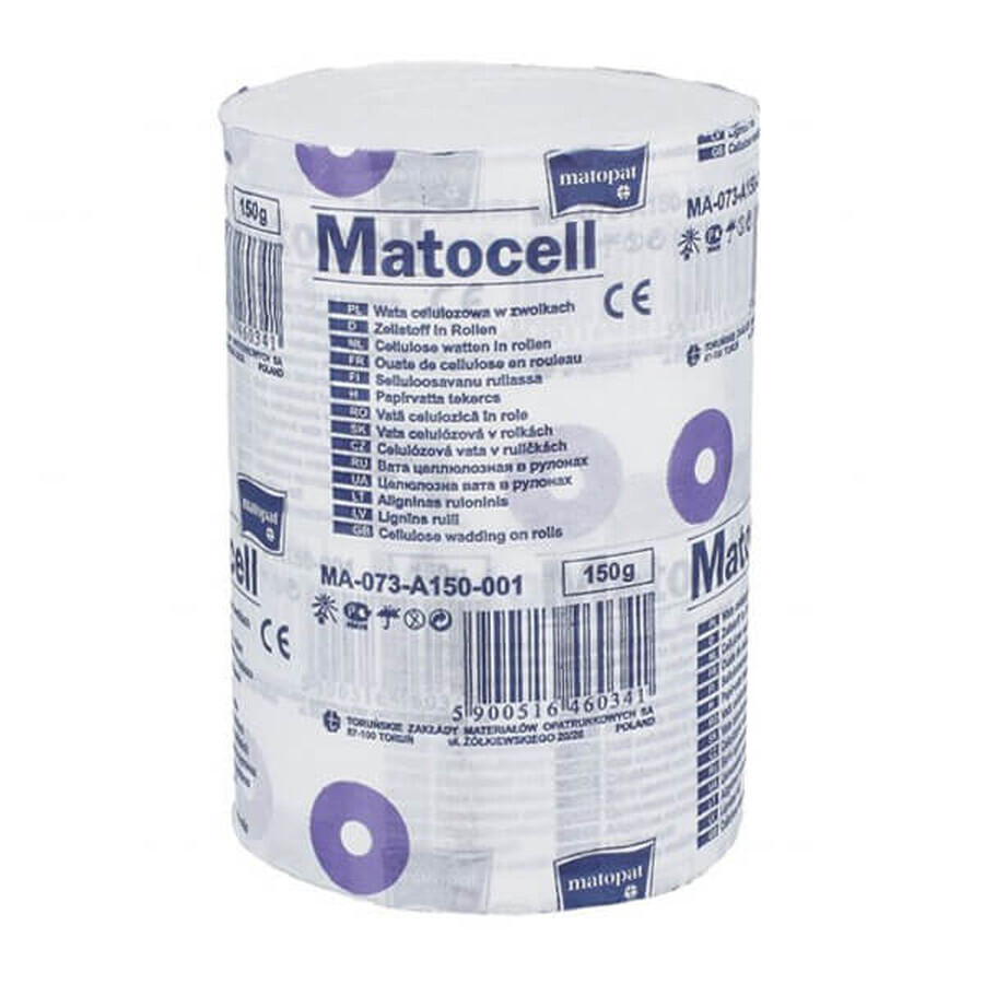 Matopat Matocell, guata de celulosa, lignina, rollo, 150 g