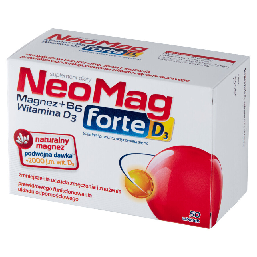 NeoMag Forte D3, 50 comprimidos