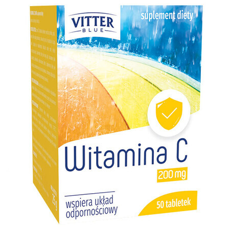 Vitter Vitamine C bleue 200 mg, 50 comprimés