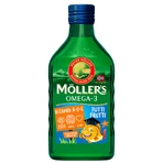 Moller's Tran noruego, más de 3 años, sabor fruta, 250 ml