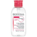 Bioderma Sensibio H2O, agua micelar, piel sensible, con dosificador, 500 ml