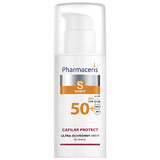 Pharmaceris S Capilar & Sun Protect, crema protectora, piel vascular y rosácea SPF 50+, 50 ml