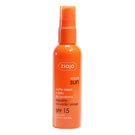 Ziaja Sopot Sun, Dry oil in gel for the beach, SPF15, 90 ml