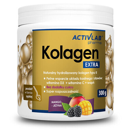 Activlab Pharma Colágeno Extra, sabor mango-frambuesa, 300 g