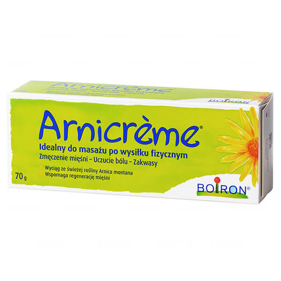 Boiron Arnicreme, crema de masaje post-ejercicio, 70 g