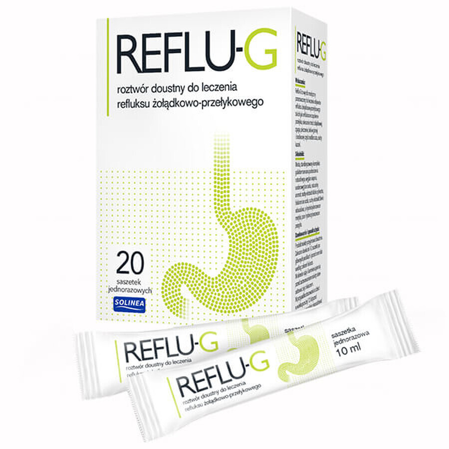 Reflu-G, solución oral, 10 ml x 20 sobres