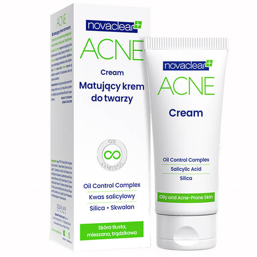 Novaclear Acné, crema facial matificante, 40 ml