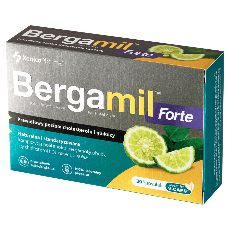 Bergamil Forte, 30 cápsulas