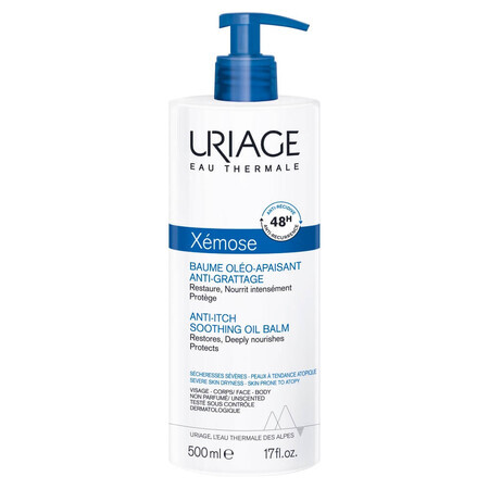 Uriage, Crema Calmante con Olio di Xemose, 500 ml.