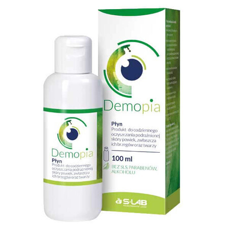 Demopia, fluido limpiador para la piel irritada de párpados y rostro, 100 ml