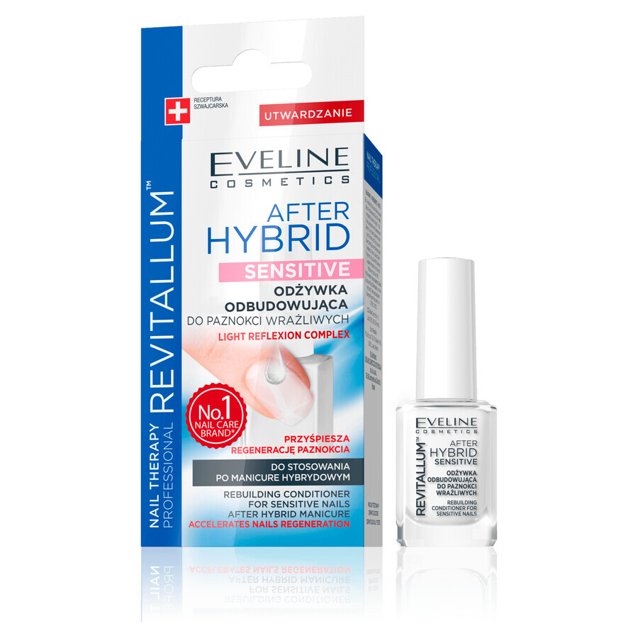 Eveline Sensitives Hybrid Nagelpflegelotion 12 ml: Professionelle Nagel- und Hautpflege für empfindliche Nägel. Schützt und stärkt, intensive Feuchtigkeit und Pflege.