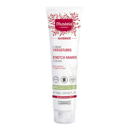 Mustela Maternite, crème vergetures, sans parfum, 150 ml