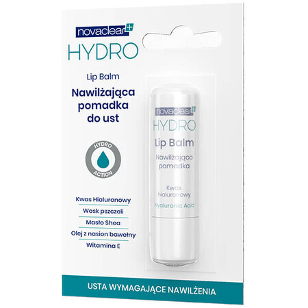 Novaclear Hydro, barra de labios hidratante, 4,9 g