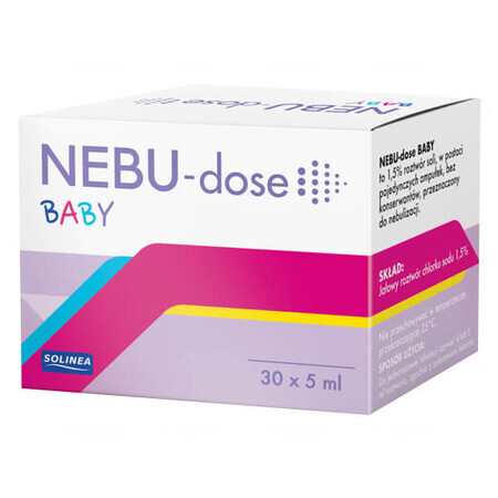 Nebu-Dose Baby, solución salina para inhalación, 5 ml x 30 ampollas