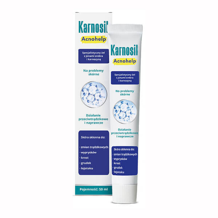 Karnosil Acnohelp, gel with silver ions and carnosine, 50 ml