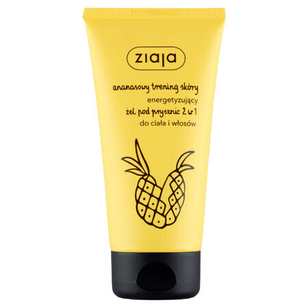 Ziaja, pineapple energizing gel for body and hair, 160 ml