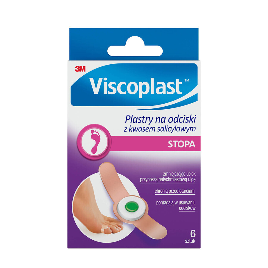 Tiritas Viscoplast para callos con ácido salicílico, 6 unidades