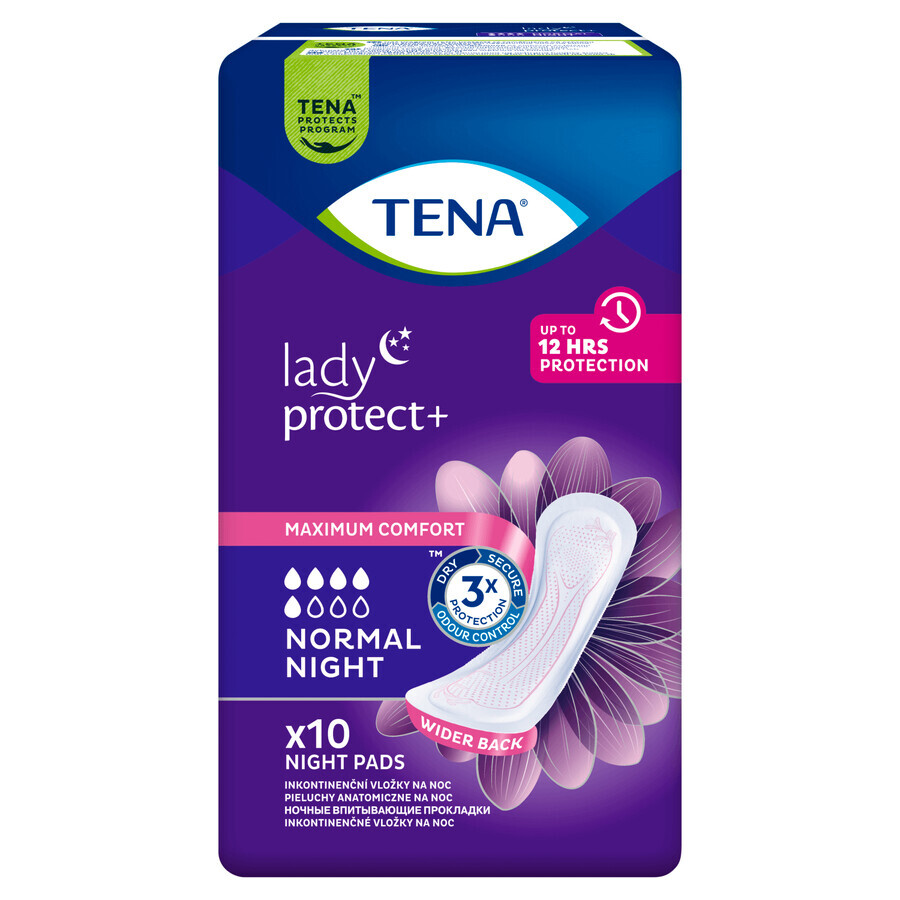 Tena Lady, urologische Damenbinden, Normal Night, 10 Stück