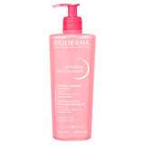 Bioderma Sensibio Gel Moussant, gel limpiador micelar calmante, pieles sensibles e hipersensibles, 500 ml