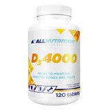 Allnutrition D3 4000, vitamina D 100 µg, 120 comprimidos