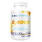 Allnutrition D3 4000, vitamin D 100 &#181;g, 120 tablets