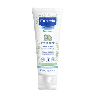 Mustela Bebe Enfant HydraBebe, crema facial, desde el nacimiento, 40 ml