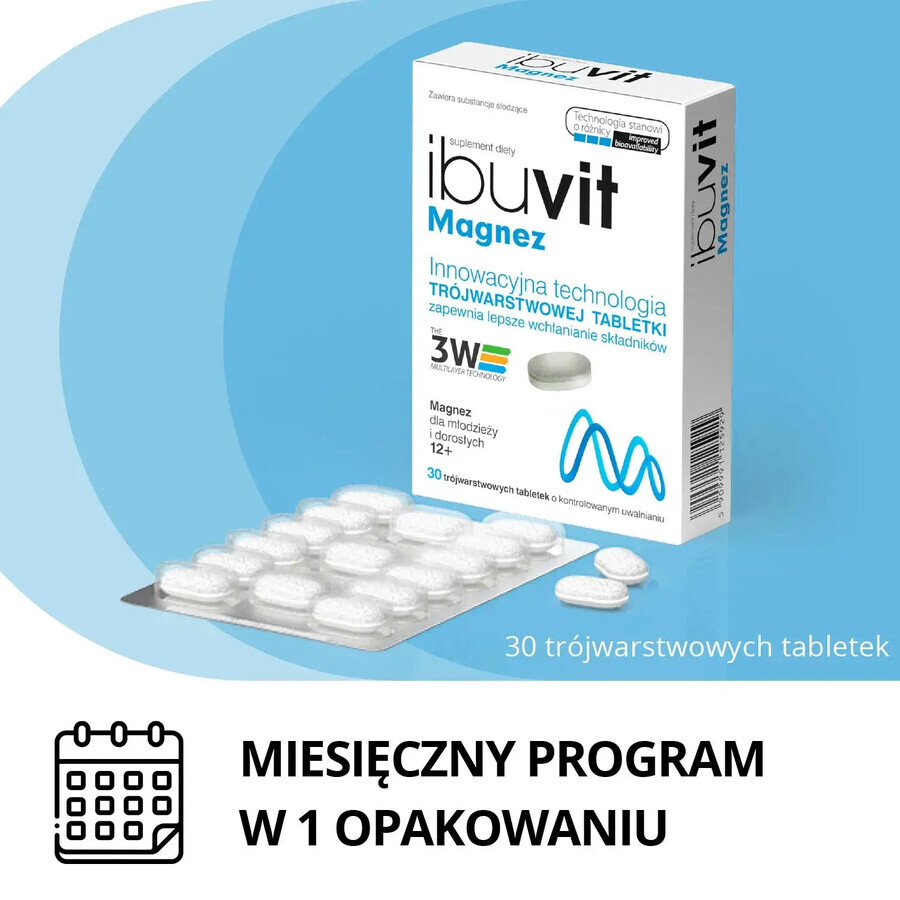 Ibuvit Magnesio, 30 comprimidos de liberación controlada