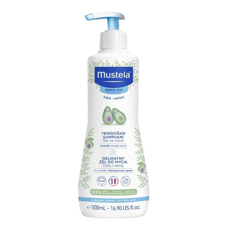 Mustela Bebe Enfant, Body wash gel, from the first day, 500 ml