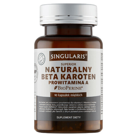 Singularis Superior Natural Beta Carotene Provitamina A, 90 capsule moi