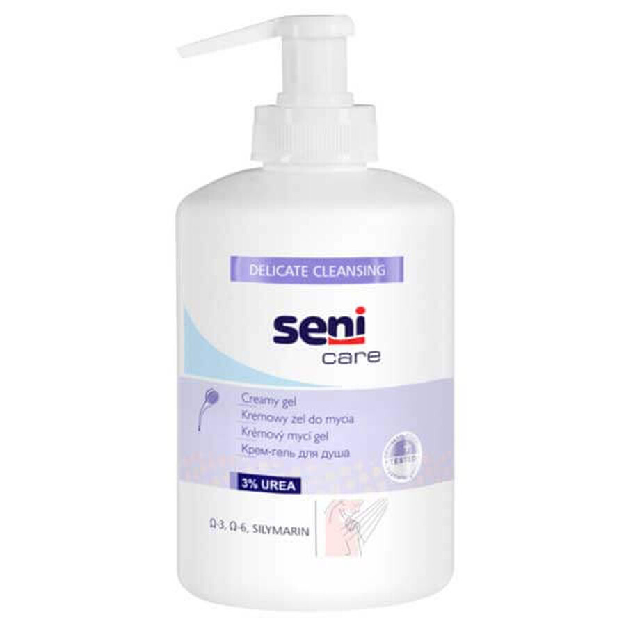 Seni Care, gel lavante cremoso nutritivo con urea, 500 ml